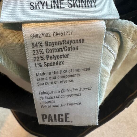 Paige Jeans Women's Size 27 Blue Skyline Skinny - Picture 5 of 10